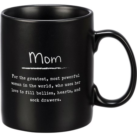 Mug - Mom - 20 oz., 5.25" x 3.50" x 4.50" - Stoneware
