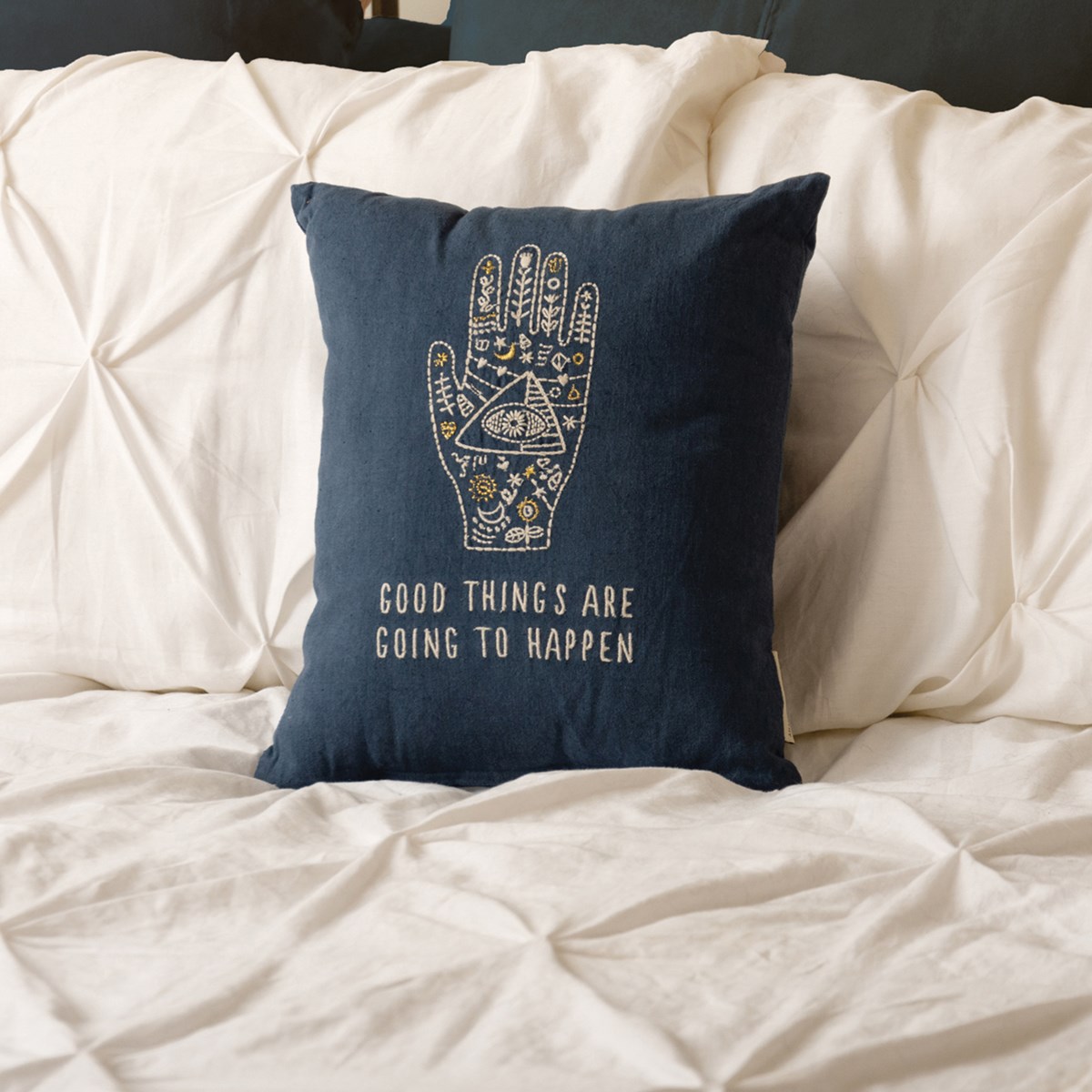 Good Things Are Going To Happen Pillow - Cotton, Linen, Zipper