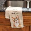 Life Is Better With Cats Kitchen Towel - Cotton, Linen