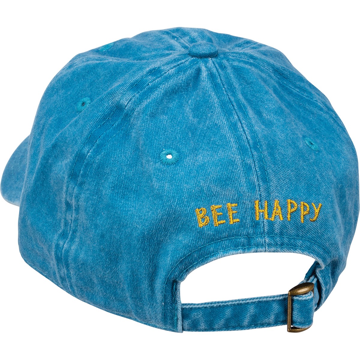 Bee Happy Baseball Cap - Cotton, Metal