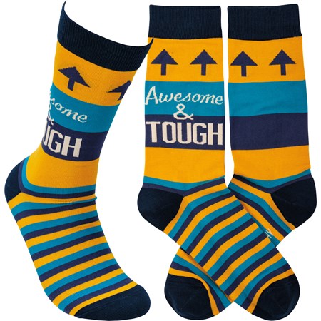 Awesome & Tough Socks - Cotton, Nylon, Spandex