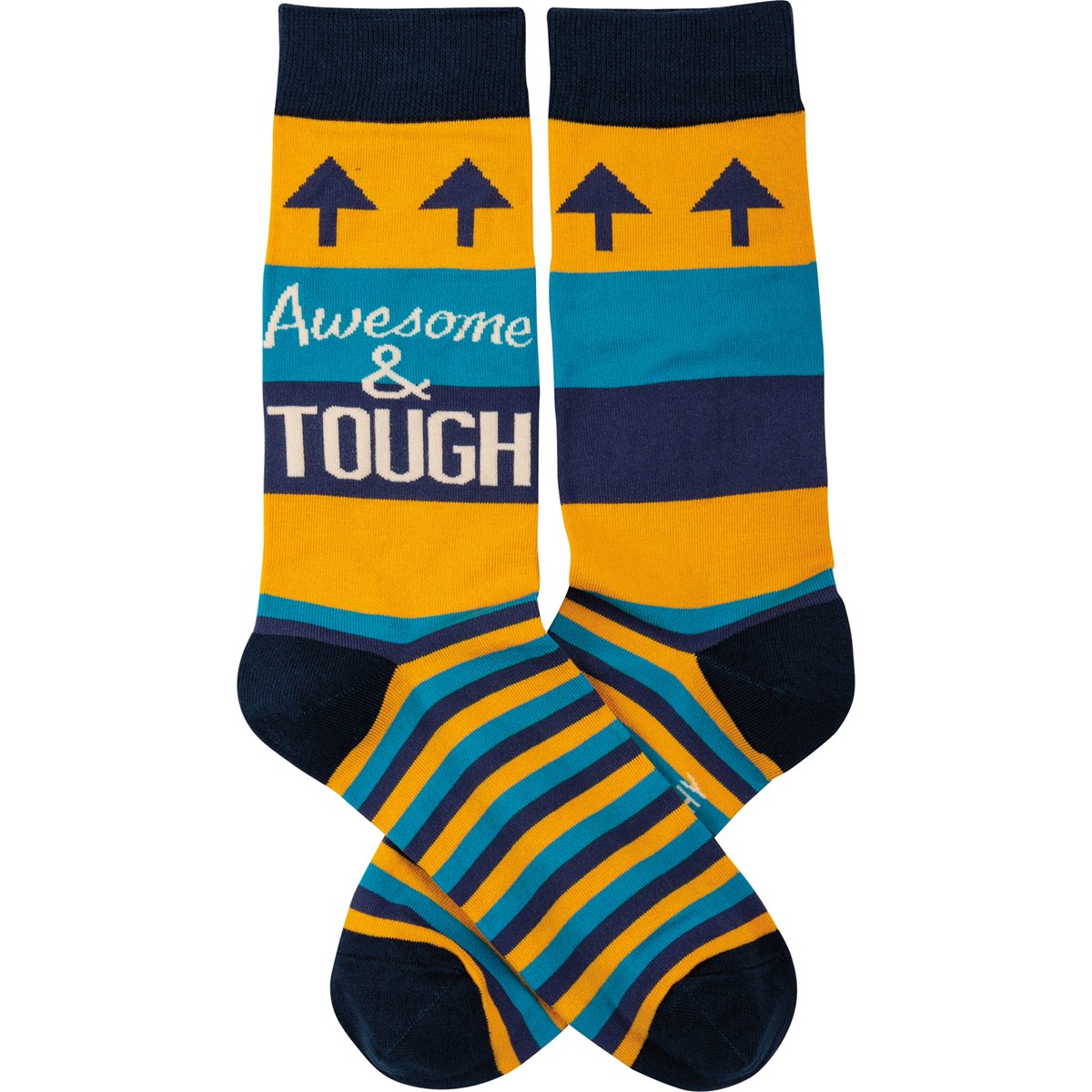 Socks - Awesome & Tough - One Size Fits Most - Cotton, Nylon, Spandex