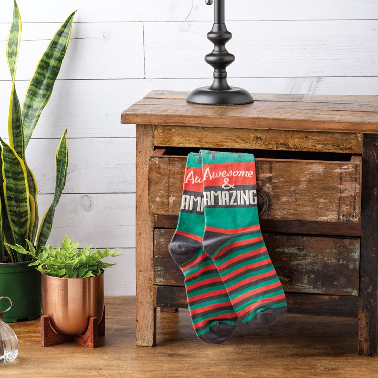 Awesome & Amazing Socks - Cotton, Nylon, Spandex