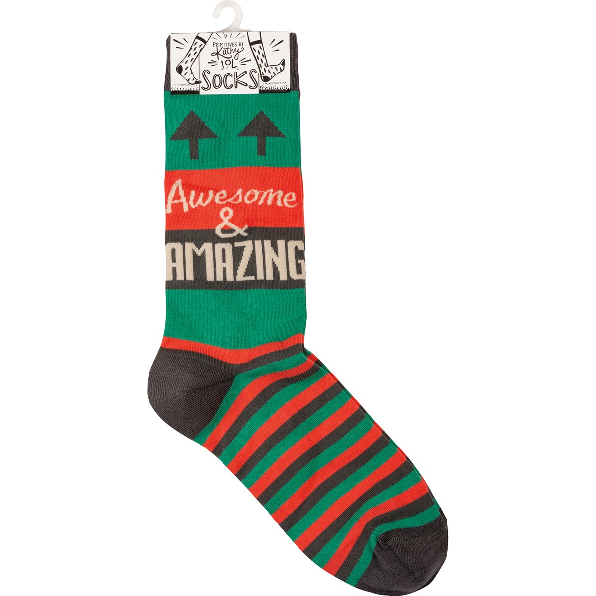 Socks - Awesome & Amazing - One Size Fits Most - Cotton, Nylon, Spandex