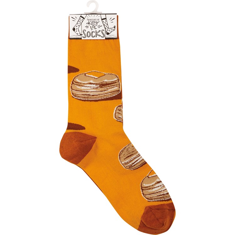 Socks - Biscuits & Gravy - One Size Fits Most - Cotton, Nylon, Spandex