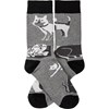 Socks - Cat & Dog - One Size Fits Most - Cotton, Nylon, Spandex
