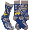 Socks - Ok Karen - One Size Fits Most - Cotton, Nylon, Spandex