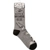 Socks - I'd Rather Be Anywhere Else - One Size Fits Most - Cotton, Nylon, Spandex