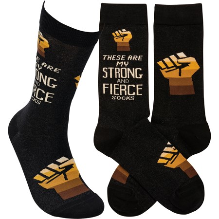 These Are My Strong And Fierce Socks - Cotton, Nylon, Spandex
