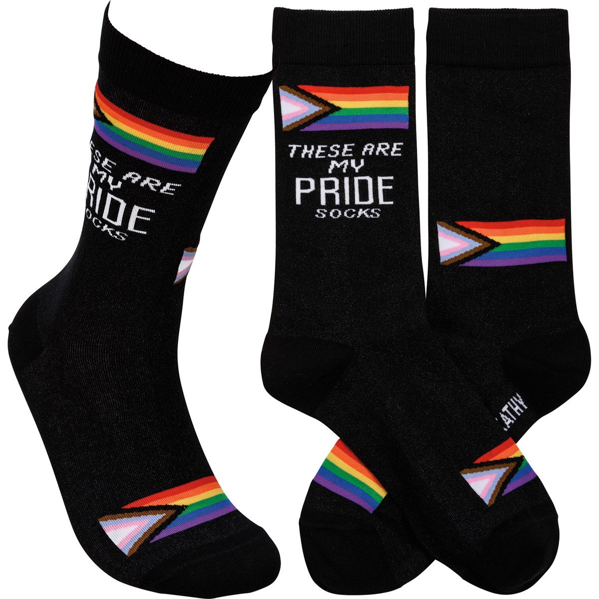 Socks - These Are My Pride Socks - One Size Fits Most - Cotton, Nylon, Spandex