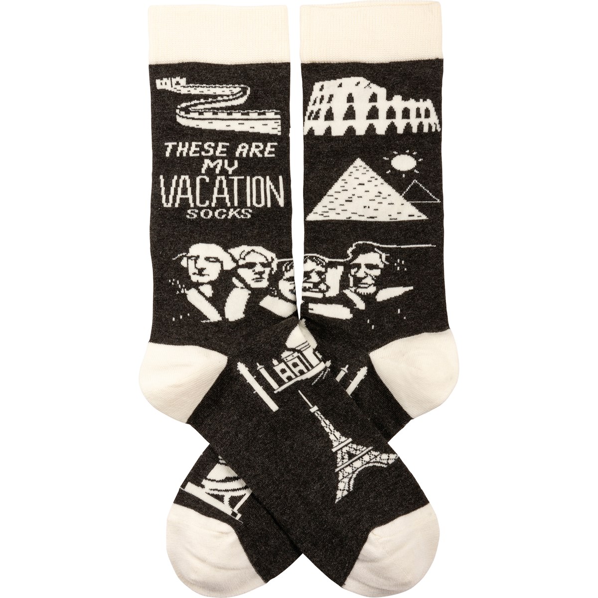 Socks - These Are My Vacation Socks - One Size Fits Most - Cotton, Nylon, Spandex