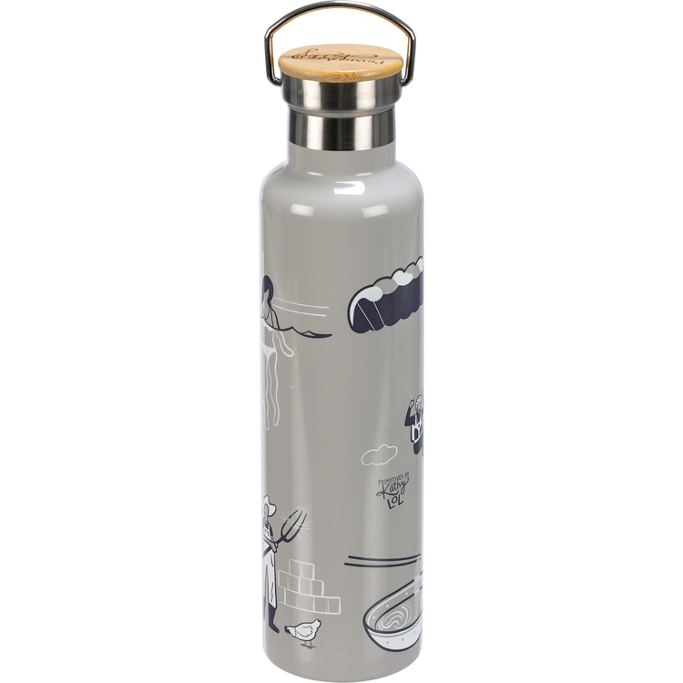 Rather Be Anywhere Else Insulated Bottle - Stainless Steel, Bamboo