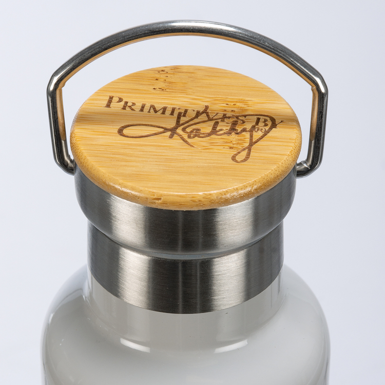 Rather Be Anywhere Else Insulated Bottle - Stainless Steel, Bamboo