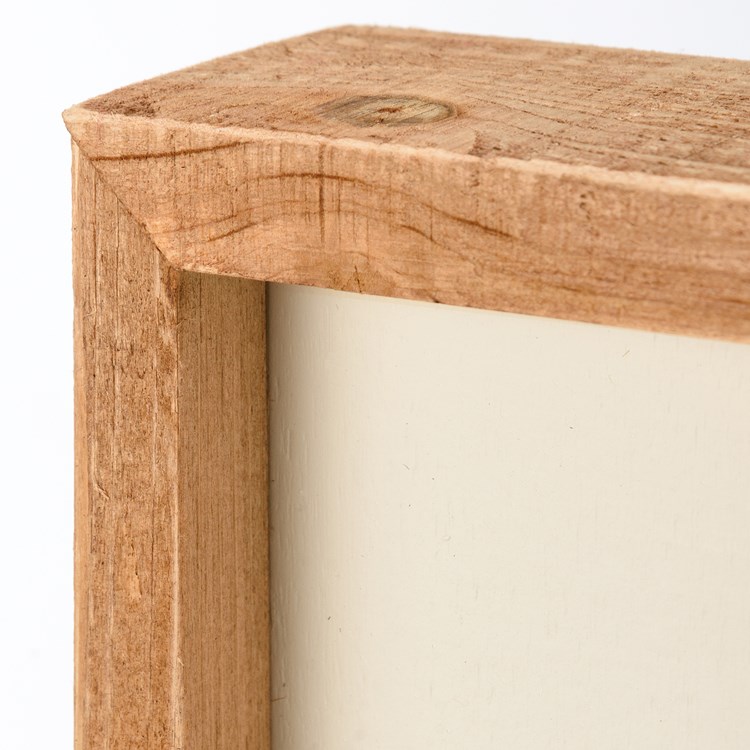 Inset Box Sign - Encouragement - 9" x 14" x 1.75" - Wood