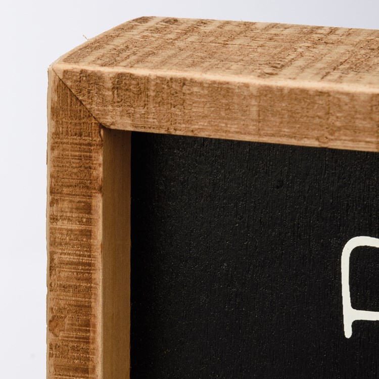Friend Inset Box Sign - Wood