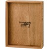 Inset Box Sign - Love - 6" x 7.50" x 1.75" - Wood
