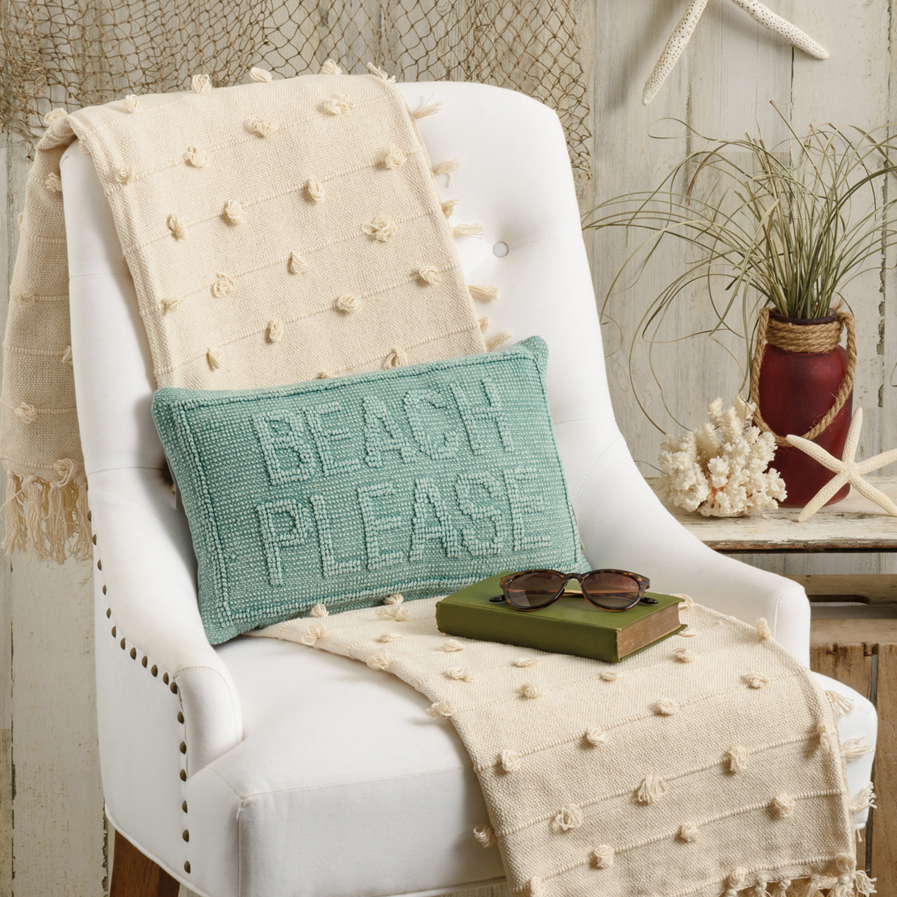 beach please pillow