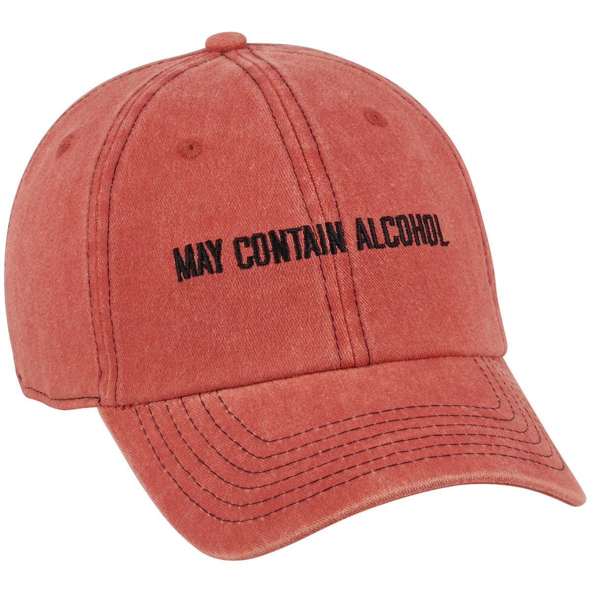Baseball Cap - May Contain Alcohol - One Size Fits Most - Cotton, Metal