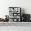 Grateful For The Little Things Box Sign - Wood