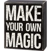 Make Your Own Magic Box Sign - Wood