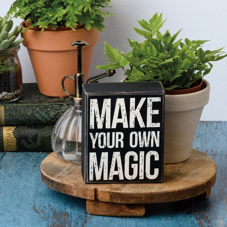 Make Your Own Magic Box Sign - Wood