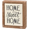 Home Sweet Home Box Sign Mini - Wood