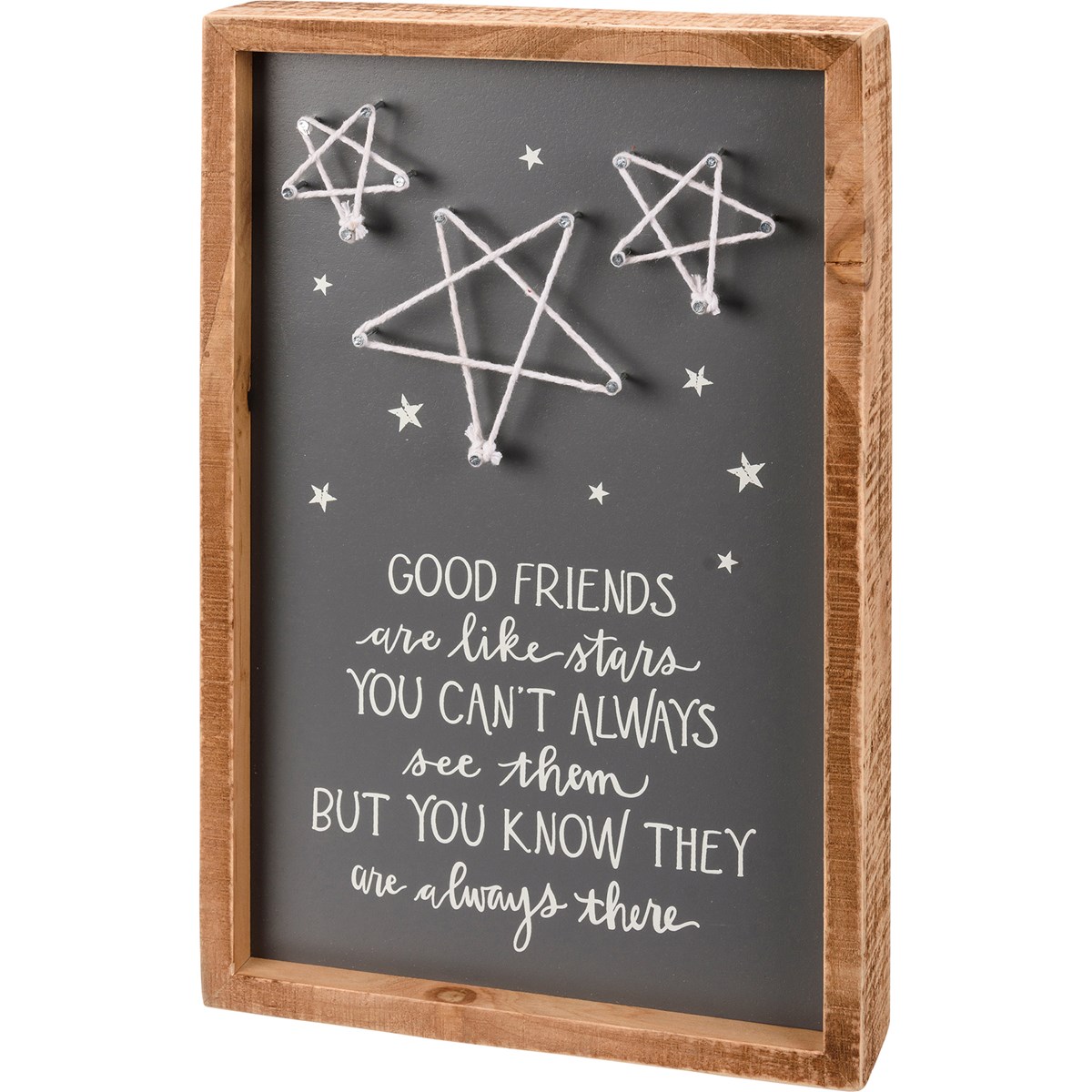 Good Friends Are Like Stars Inset String Art - Wood, Metal, String