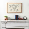 Gratitude Turns What We Have Inset Box Sign - Wood