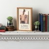 Love Lives Here Inset Box Frame - Wood, Metal