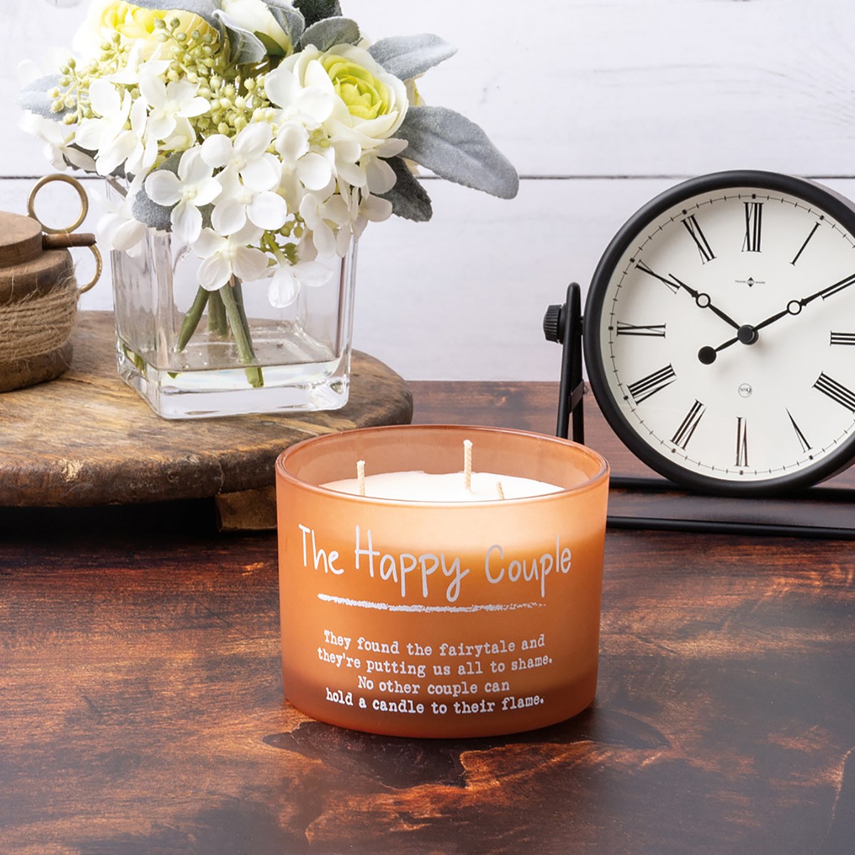 The Happy Couple Jar Candle - Soy Wax, Glass, Cotton