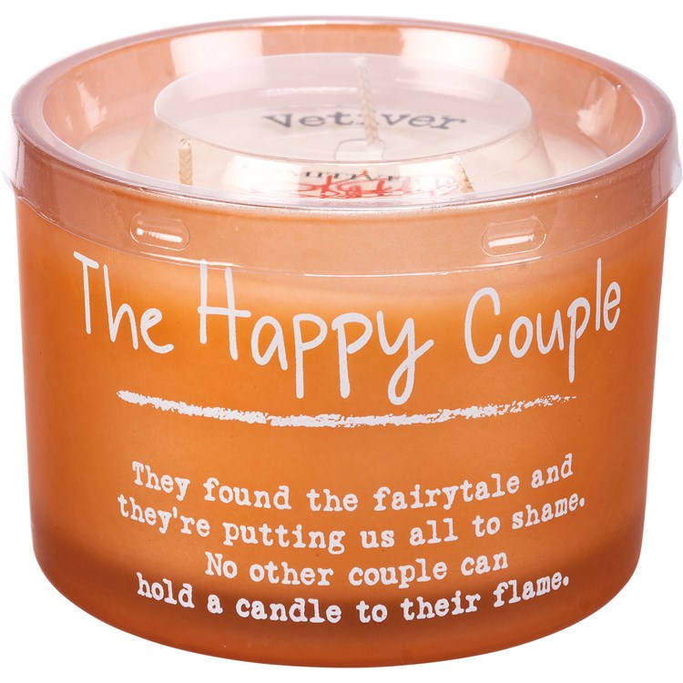Jar Candle - The Happy Couple - 14 oz., 4.50" Diameter x 3.25" - Soy Wax, Glass, Cotton