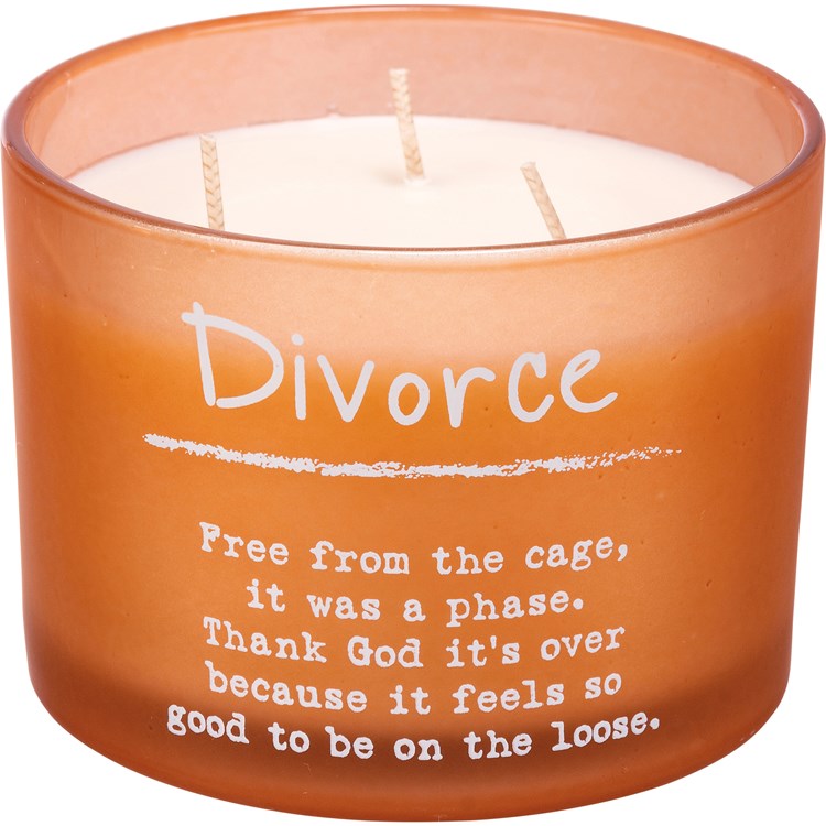 Divorce Candle - Soy Wax, Glass, Cotton