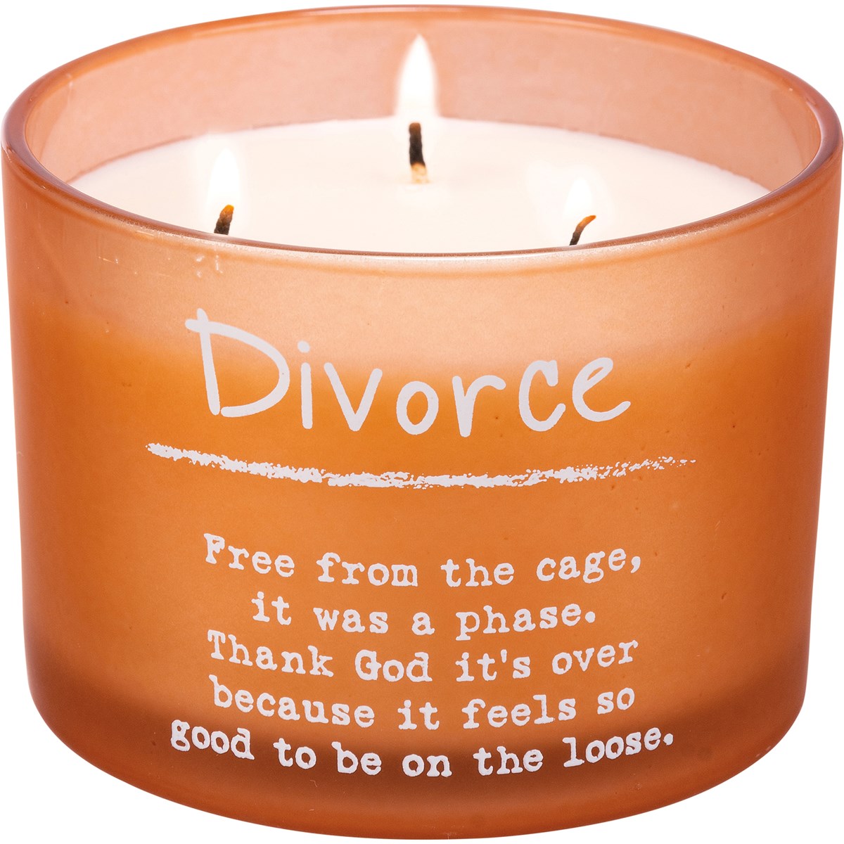 Divorce Jar Candle - Soy Wax, Glass, Cotton