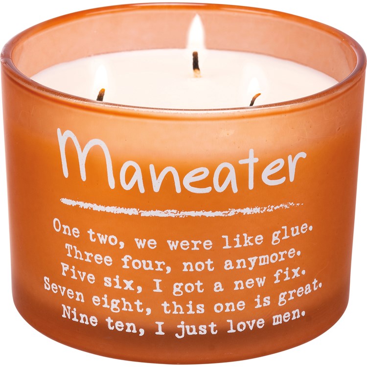Maneater Jar Candle - Soy Wax, Glass, Cotton
