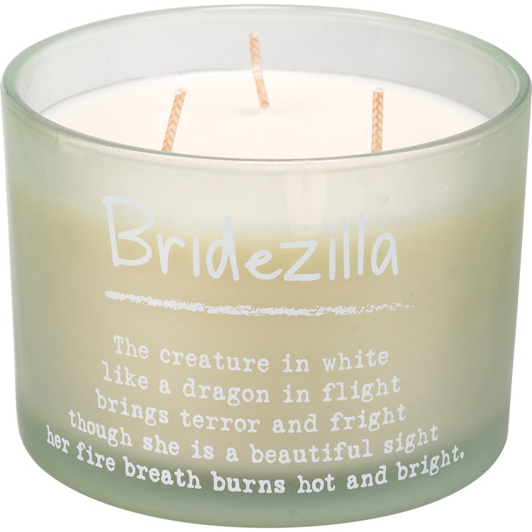Bridezilla Candle - Soy Wax, Glass, Cotton
