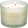 In Laws Candle - Soy Wax, Glass, Cotton