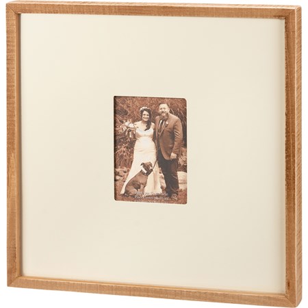Wedding Inset Box Frame - Wood, Glass