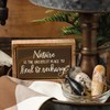 Nature Place To Heal & Recharge Box Sign Mini - Wood