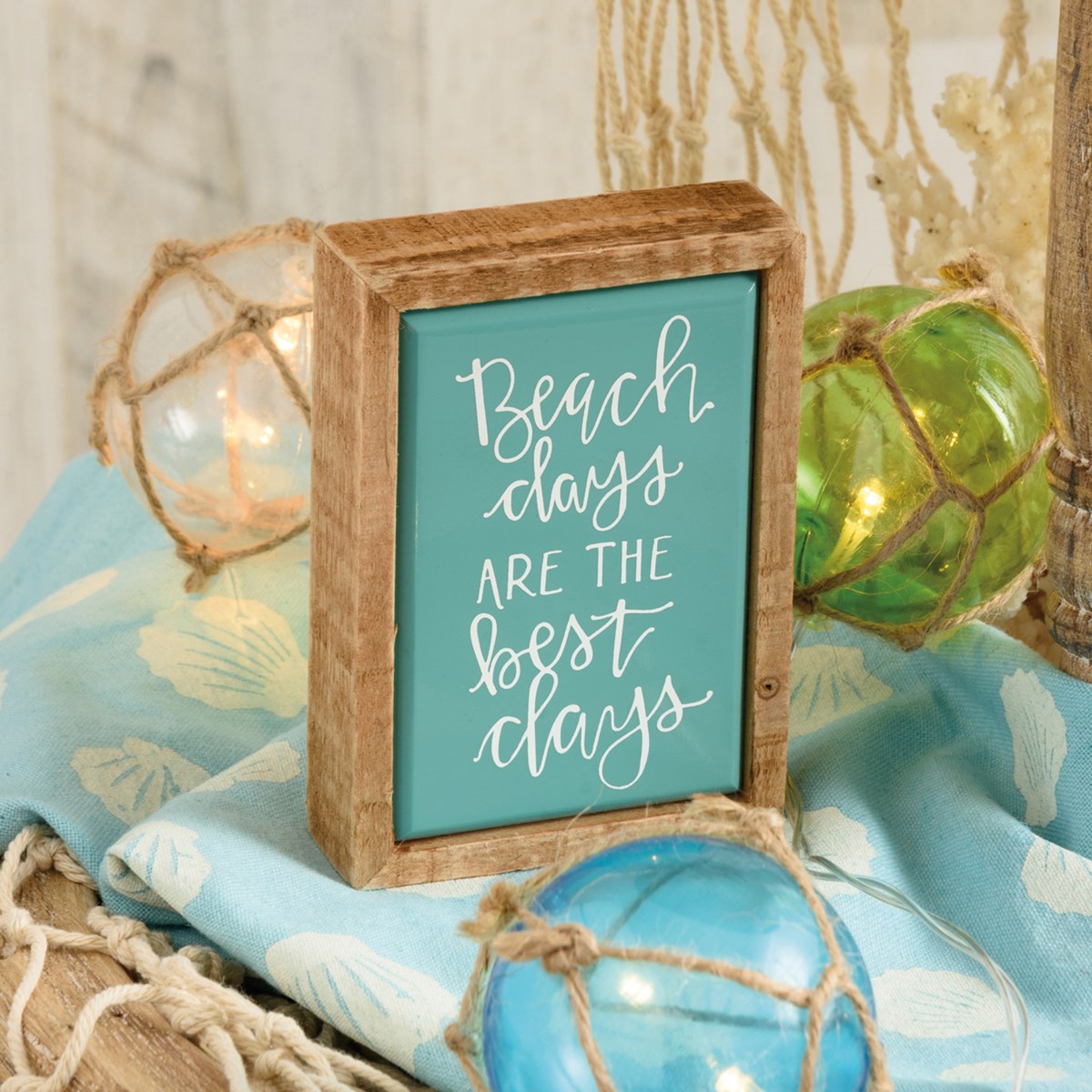 Beach Days Are The Best Days Box Sign Mini - Wood