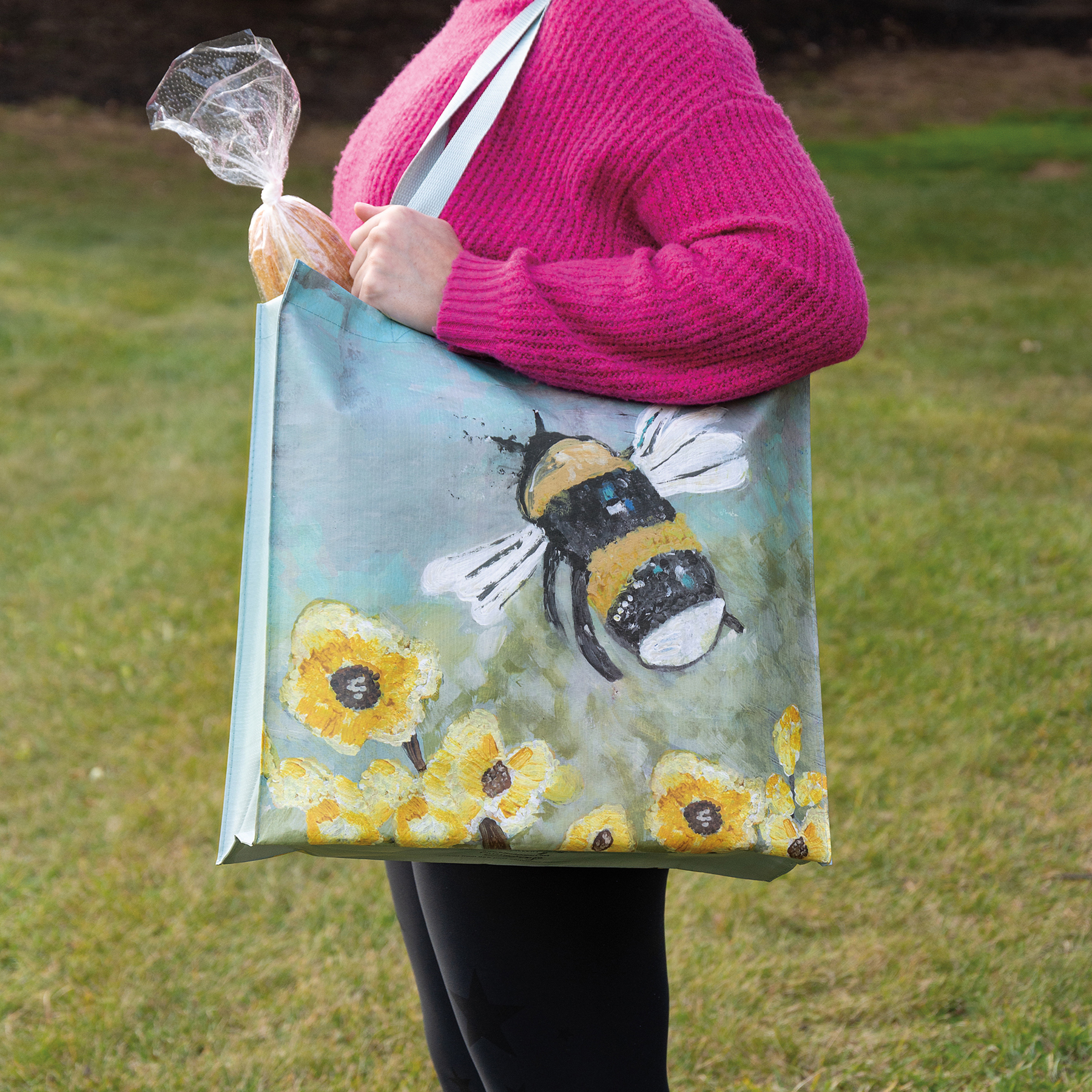 Bumblebee Market Tote Primitives By Kathy