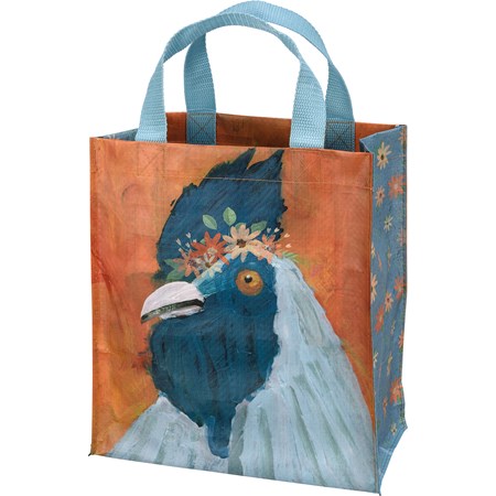 Daily Tote - Rooster - 8.75" x 10.25" x 4.75" - Post-Consumer Material, Nylon