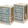 Shell Holder - Always Have A Shell In Your Pocket - 4.25" x 7.25" x 4.25" - Wood, Paper, Glass