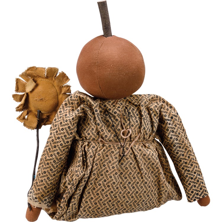 Sunflower Susie Doll - Cotton, Wood, Wire, Plastic