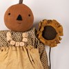 Doll - Sunflower Susie - 7" x 17" x 3.50" - Cotton, Wood, Wire, Plastic