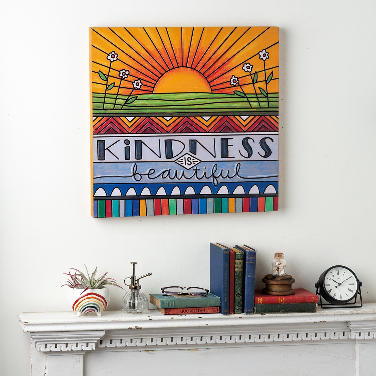 Kindness Is Beautiful Box Sign - Wood