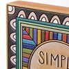 Simply Blessed Block Sign - Wood