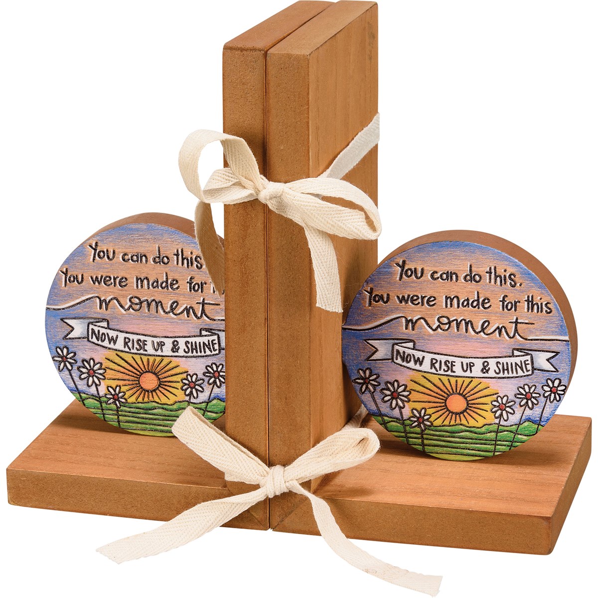 You Were Made For This Moment Bookends - Wood, Ribbon