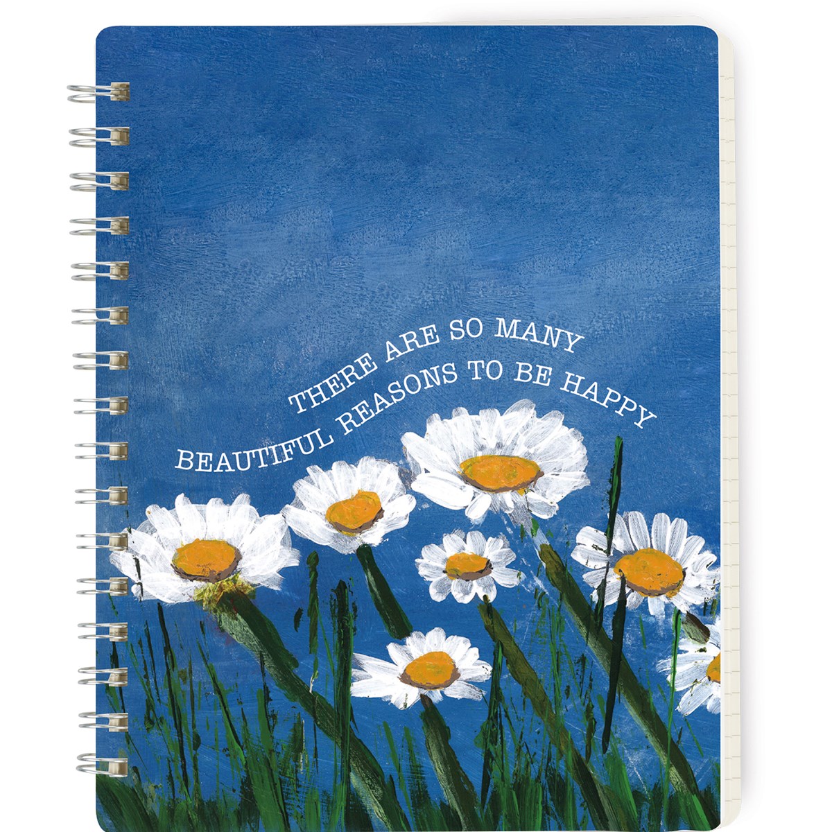 Beautiful Reasons To Be Happy Spiral Notebook - Paper, Metal