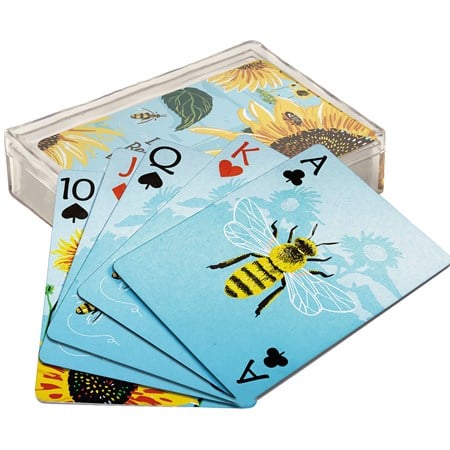 Playing Cards - Bee Happy - 2.50" x 3.50" x 1" - Paper, Plastic