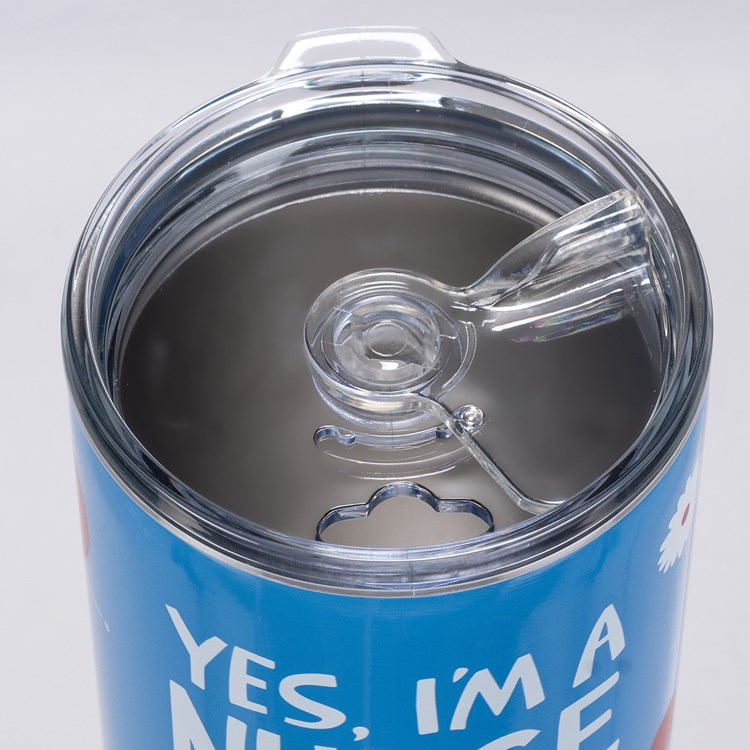 Yes I'm A Nurse No I Don't Coffee Tumbler - Stainless Steel, Plastic